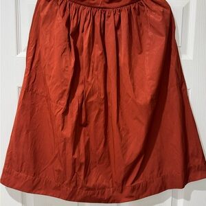 Zara A-Line Skirt in Rich Rust